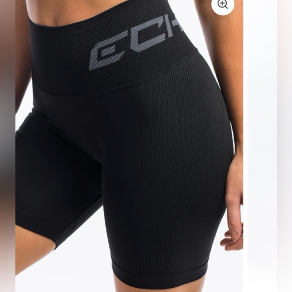 ECHT ARISE SCRUNCH BIKE SHORTS Black Medium